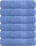 KAHAF COLLECTION 100% Cotton Bath Towels, 24x48 Pack of 6 Towels, Quick Dry by KAHAF+COLLECTION