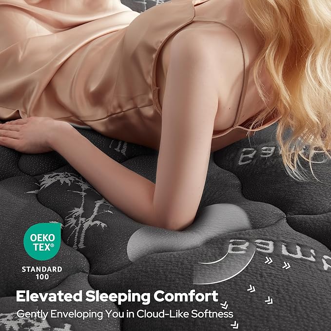 BEDLORE Twin XL Mattress Topper Viscose Derived from Bamboo, Thick Pillow Top - Image 2