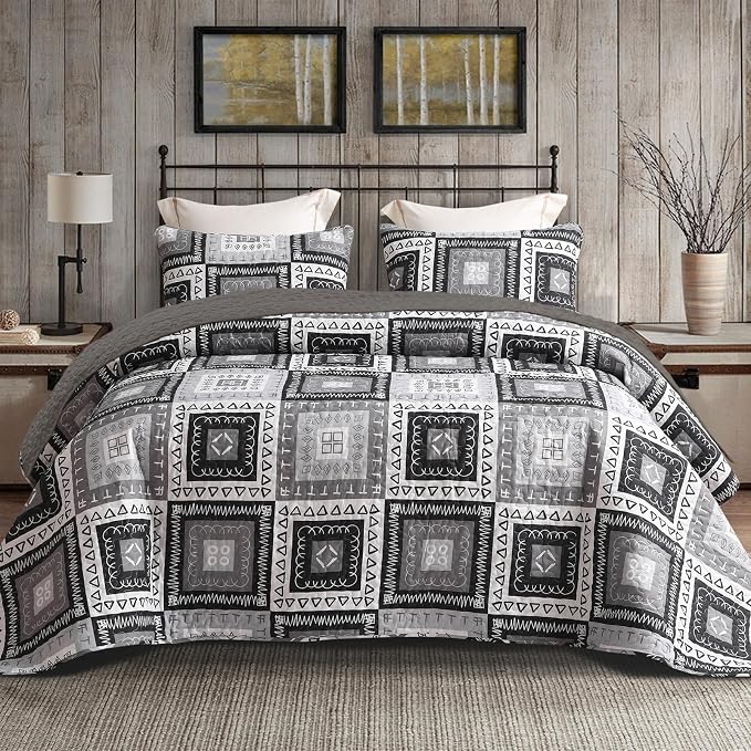 Exclusivo Mezcla Reversible Boho Quilts Queen Size by ExclusivoMezcla