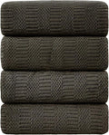 Ycosy 4 Pack Extra Large Microfiber Bath Towels Set, 35x70 inches, Less Lint by Ycosy
