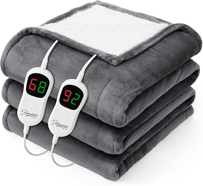 Homemate Heated Electric Blanket Queen Size by Homemate