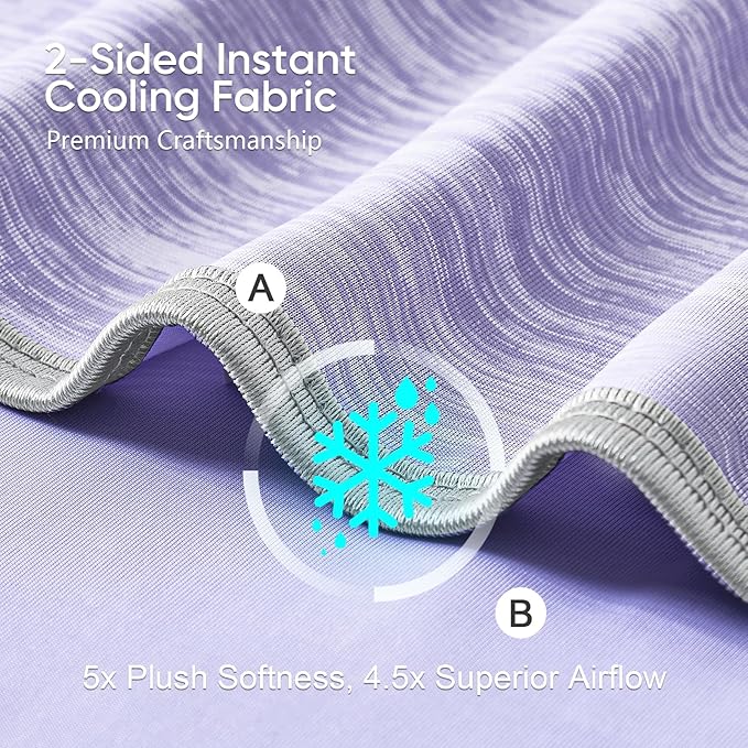 KMUSET Cooling Blanket King Size, Double Sided Summer Cooling Blankets - Image 3