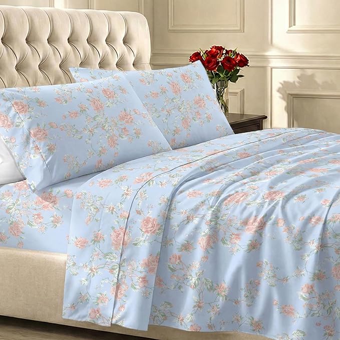 California Design Den Soft Cotton Bed Sheets King Size Set, 400 TC Good by CaliforniaDesignDen