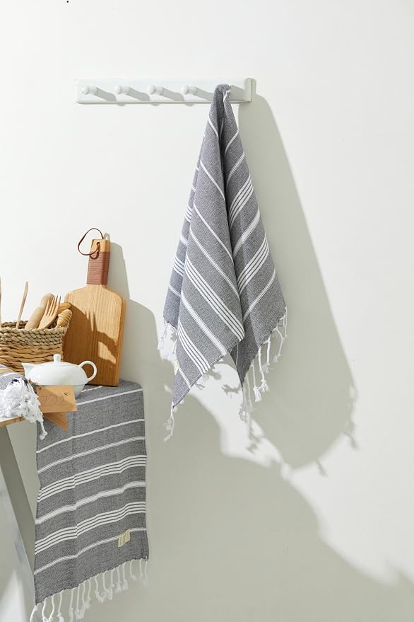 Hand Towels - Set of 2, Decorative Peshtemal Cotton Hand Towels - Image 5