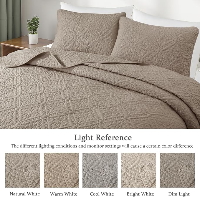 Exclusivo Mezcla Twin Quilt Bedding Set, Lightweight Soft Bedspreads Coverlets - Image 3