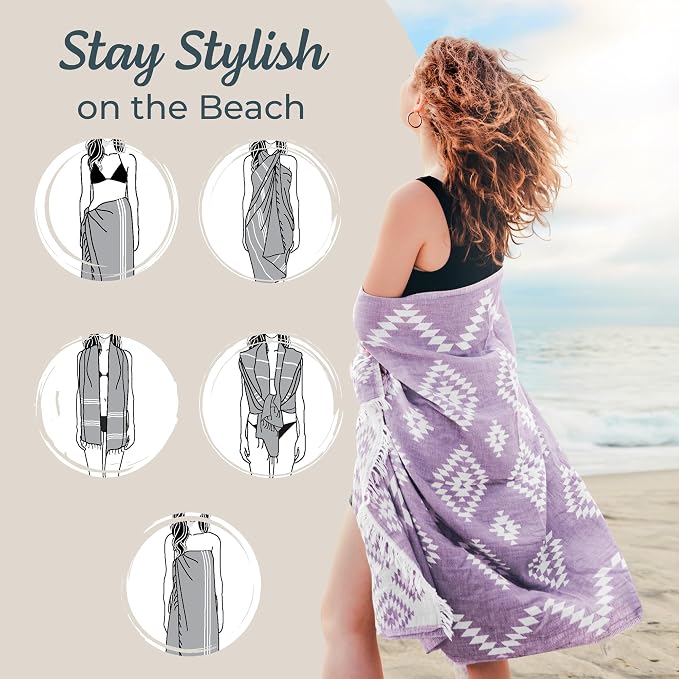 Turkish Towels Beach Towels Oversized Beach Towels - Image 5