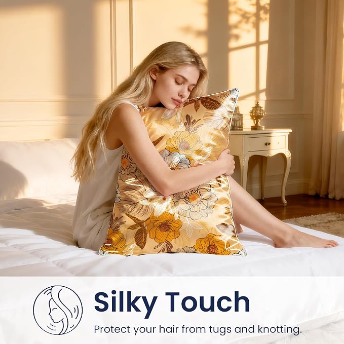 EXQ Home Satin Pillowcase for Hair and Skin Queen - Image 4