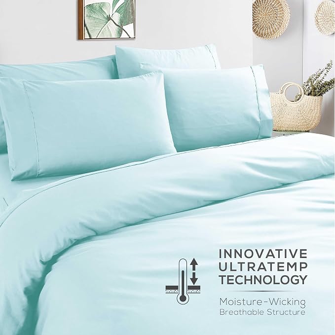 Mueller UltraTemp 6 PC Queen Sheet Set - Image 6