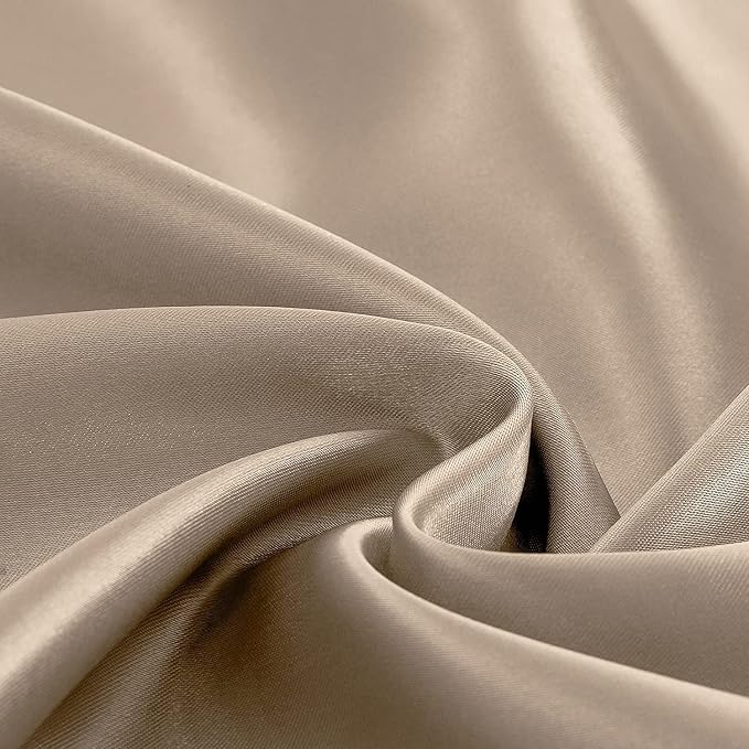 Homiest Taupe Satin Fitted Sheet - Image 5