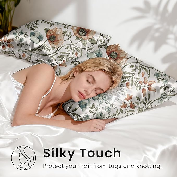 EXQ Home Satin Pillowcase for Hair and Skin Queen - Image 4