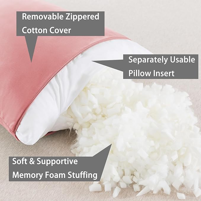 WhatsBedding Memory Foam Body Pillow - Image 2