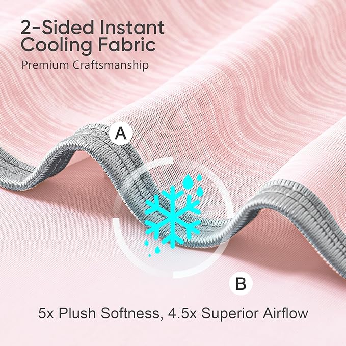 KMUSET Cooling Blanket King Size, Double Sided Summer Cooling Blankets - Image 3