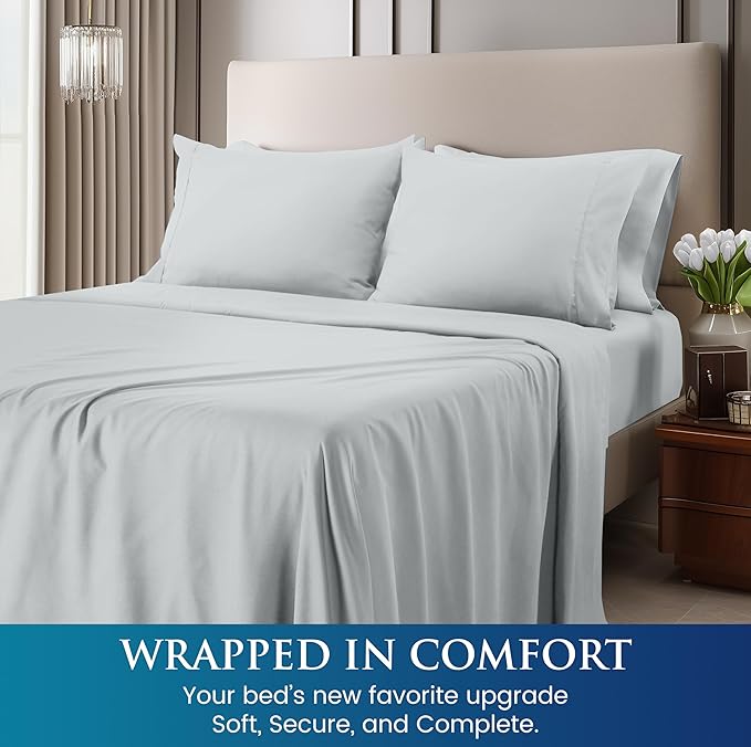 Utopia Bedding Queen Size 4 Piece Sheet Set - Image 4