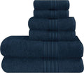 BOUTIQUO 6 Pack Cotton Towel Set, Contains 2 Bath Towels 28x55 inch, 2 Hand by BOUTIQUO