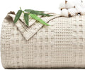 PHF Cooling Waffle Blanket California King Size, Lightweight 60% Rayon from by PHF