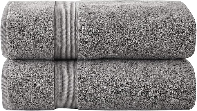 Madison Park 800GSM Bath Sheet Towel Oversized 34" x 68" 2 Pack 100% Cotton by MADISONPARK