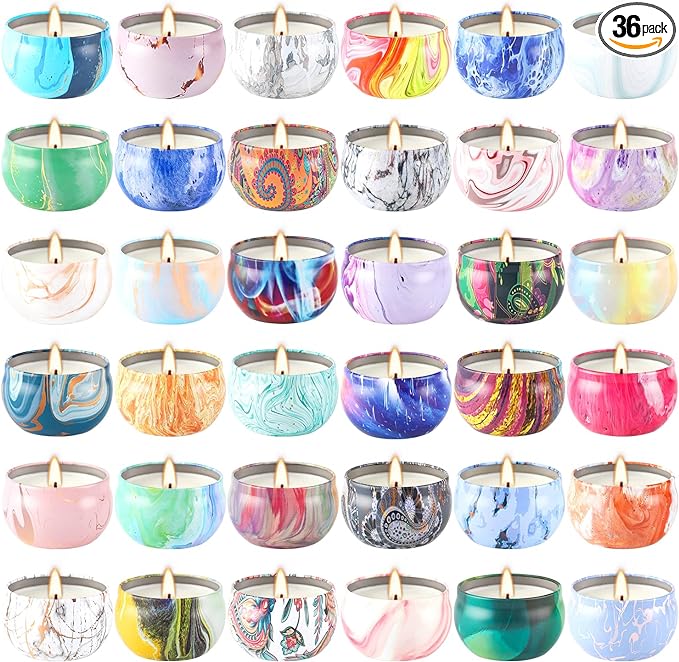 WPONSZU 36 Pack Scented Candles Gift Set by WPONSZU