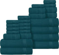 Belizzi Home 100% Cotton Towel Set, Contains 6 Soft Bath Towel, 6 Hand Towels by Unknown