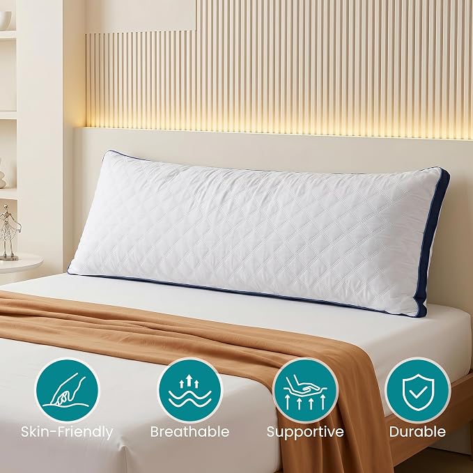 Oubonun Premium Adjustable Loft Quilted Body Pillows - Image 2