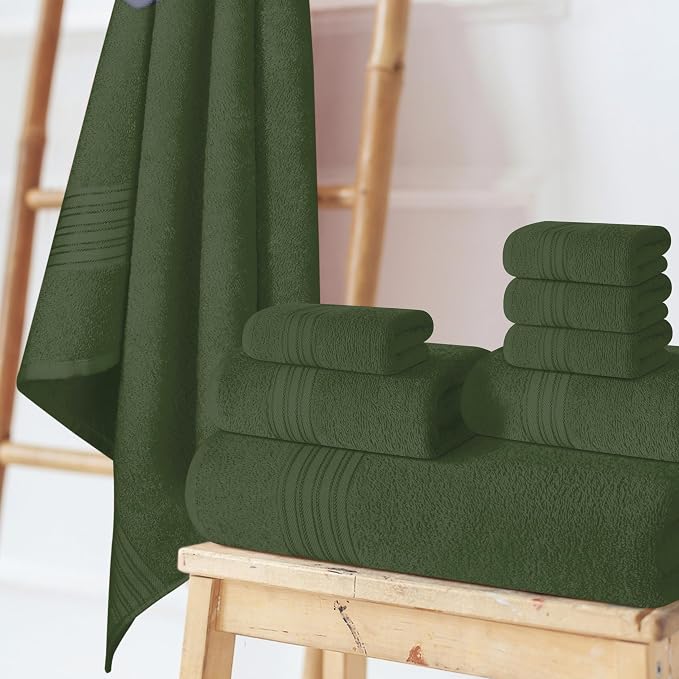BOUTIQUO 100% Cotton Towel Set, Contains 4 Soft Bath Towel, 6 Hand Towels - Image 4