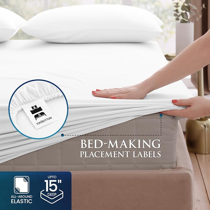 Utopia Bedding Full Size 4 Piece Sheet Set - Image 3