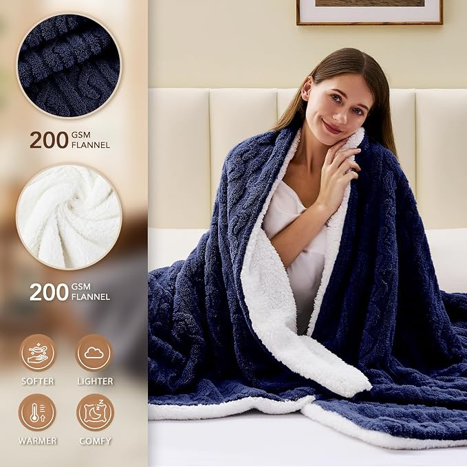 Homemate Electric Heated Blanket Full - Image 3