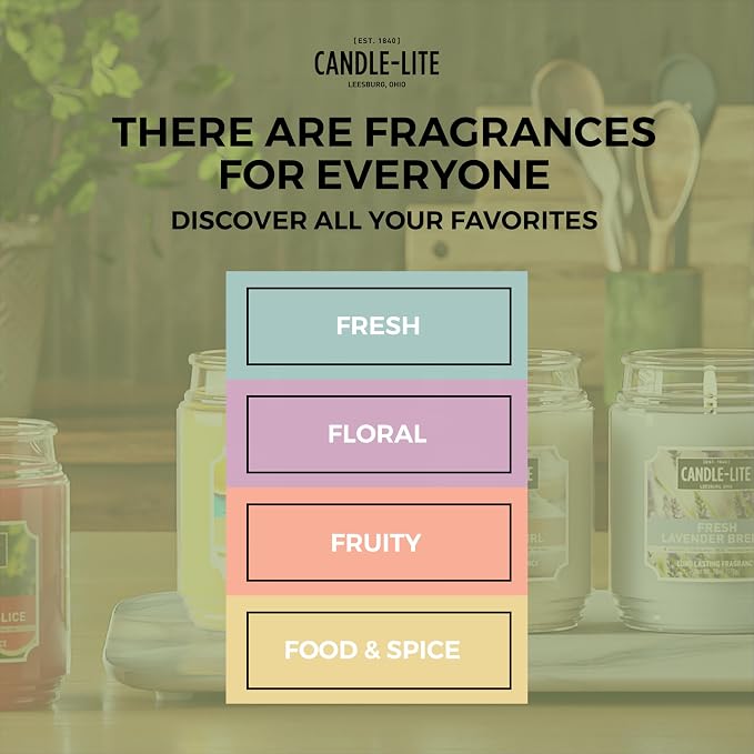 Candle-lite Scented Candles, Island Bellini, 18 oz Jar, Proudly Poured in The - Image 7