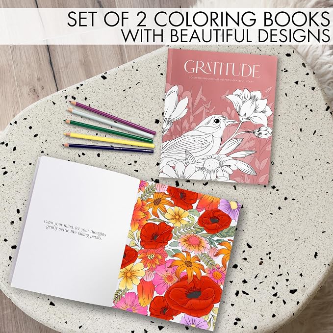 Beautiful Adult Coloring Book Set of 2 - Image 2