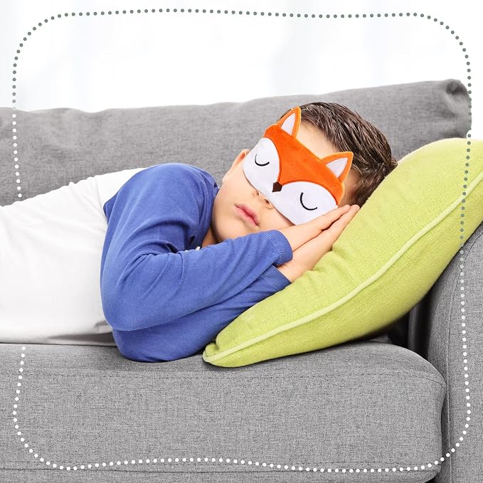 Haysandy 3 Pieces Sleep Mask for Kids Girls Cute Cat Sleeping Eye Cover Soft - Image 5