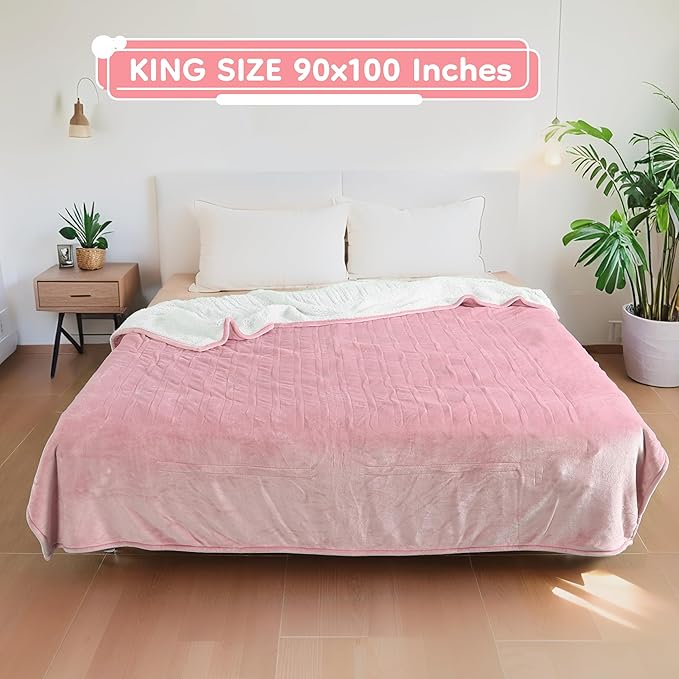 LaffyLo Electric Heated Blanket King Size 90 x 100, Dual Control, Fast Heating - Image 7