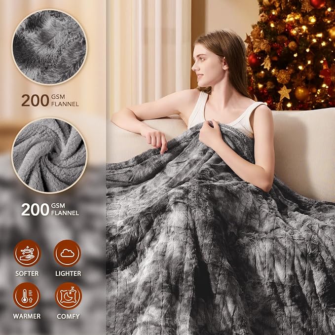 Homemate Electric Heated Blanket Queen Size - Image 2