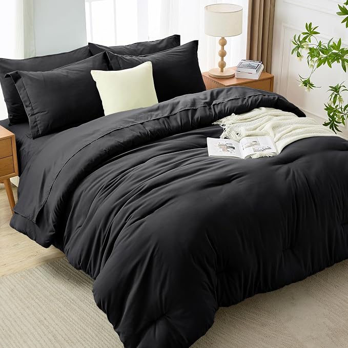 MUXHOMO 7 Pieces Full Comforter Set, Soft Bed in a Bag Full Size, All Season - Image 7