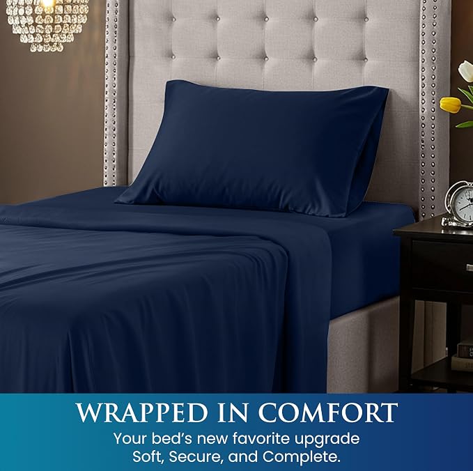 Utopia Bedding Twin Size 3 Piece Sheet Set - Image 4