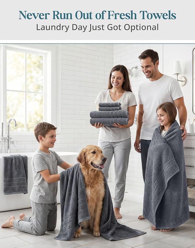Casa Platino 100% Cotton Towels Set - Image 4