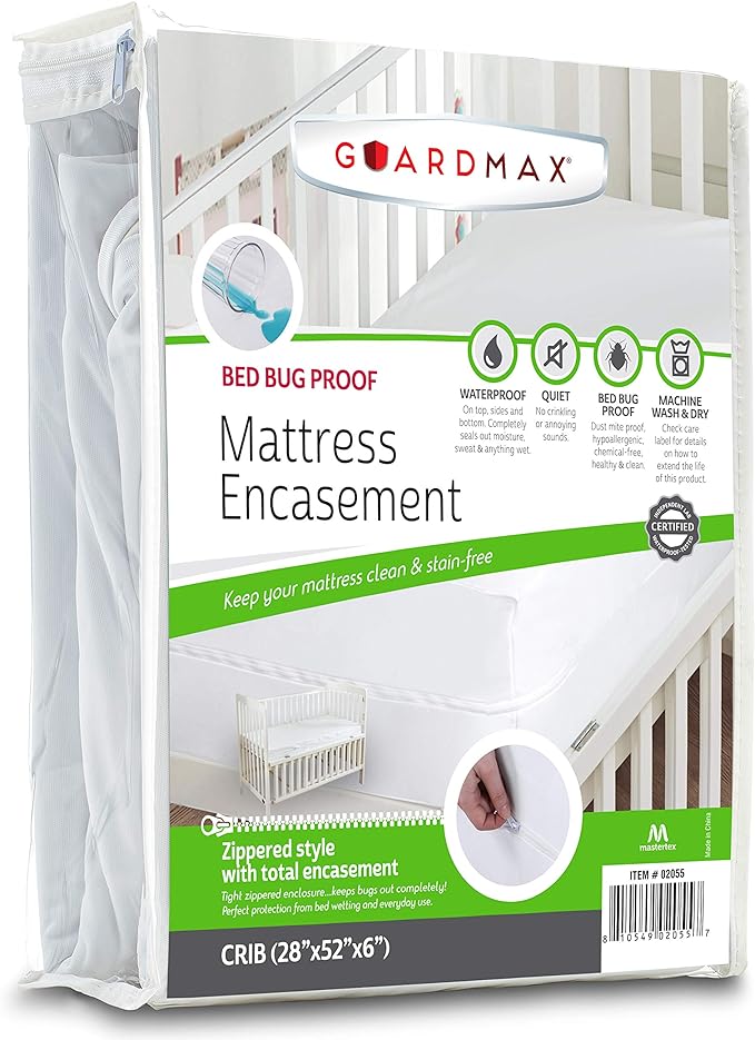 Guardmax Jersey Knitted Crib Size Zippered Mattress Encasement by Guardmax