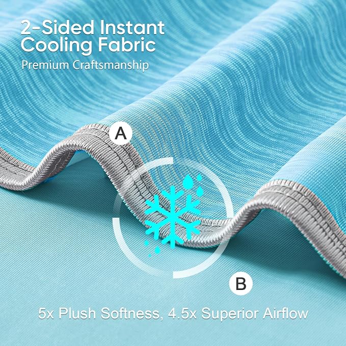 KMUSET Cooling Blanket Full Size（80"x90", Double Sided Summer Cooling Blankets - Image 3