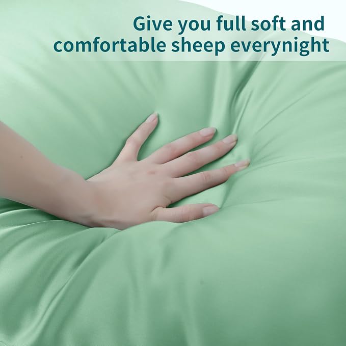Bamboo Viscose Zippered Pillow Cases King Size Set of 2, 400 Thread Count - Image 4