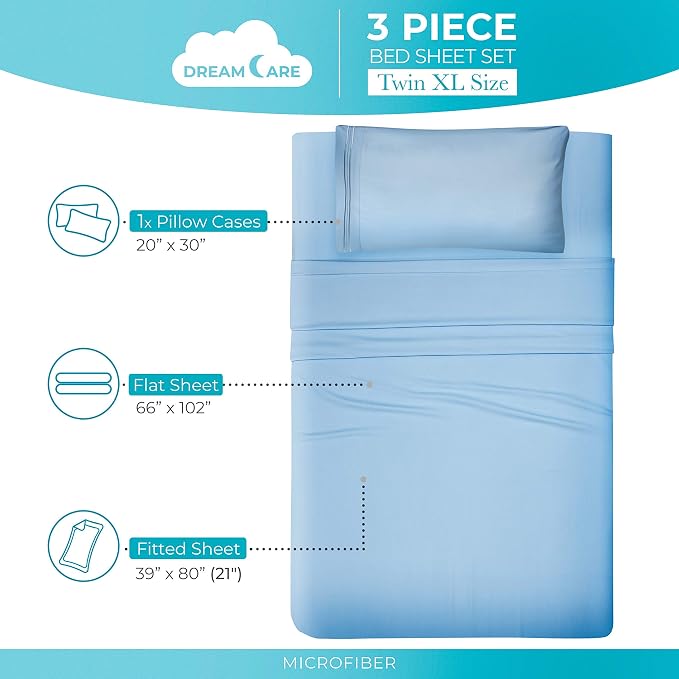 DREAMCARE Twin XL Sheet Sets - Image 4