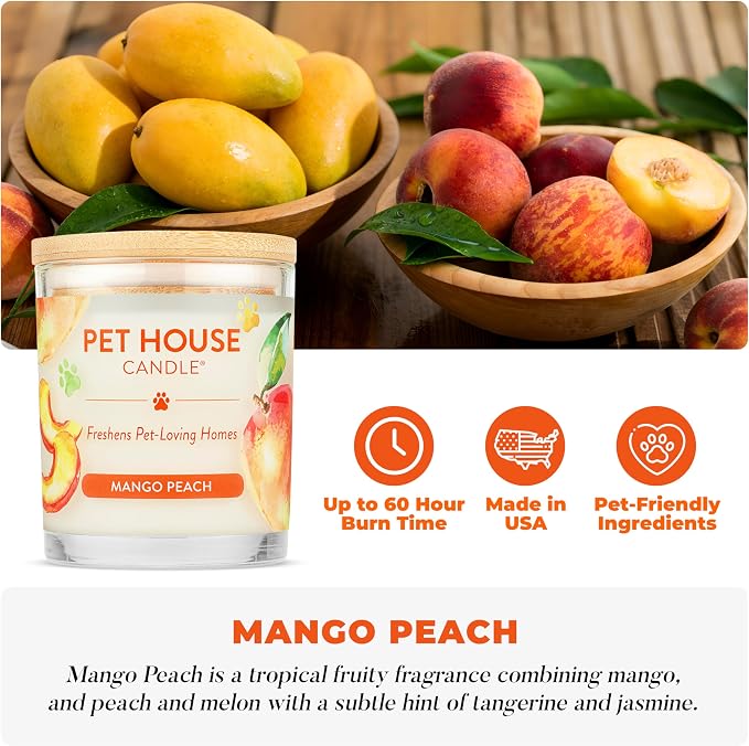 Pet House Candles, Plant-Based, Clean Burning, Long Lasting Pet Odor Candles - Image 2