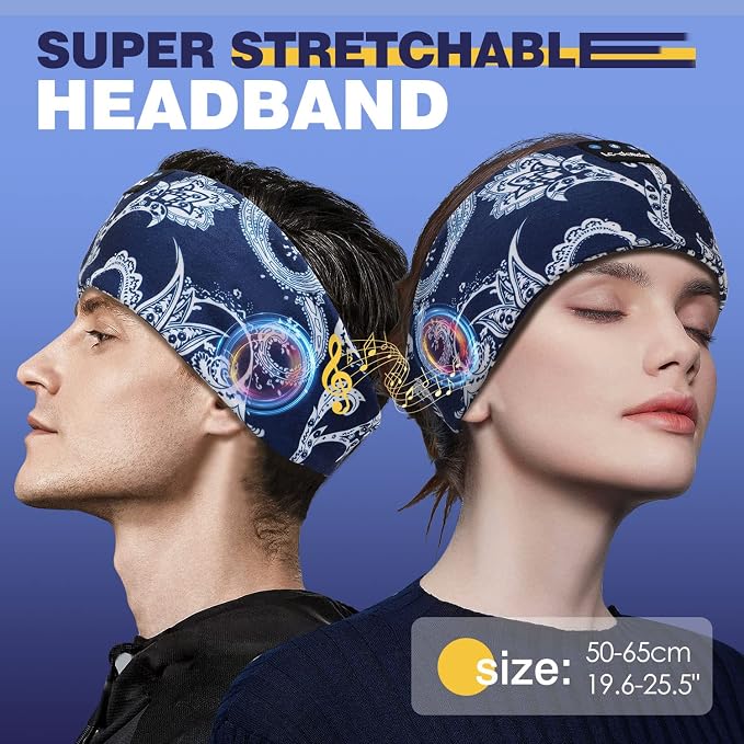 LC-dolida Sleep Headphones Bluetooth Headband Sleeping Wireless Headband - Image 6