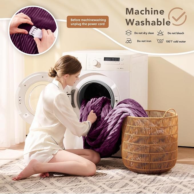 Homemate Electric Heated Blanket Full Size - Image 7