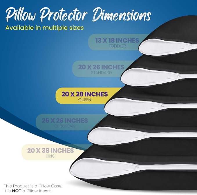 Utopia Bedding Premium 100% Waterproof Pillow Protectors - Image 2
