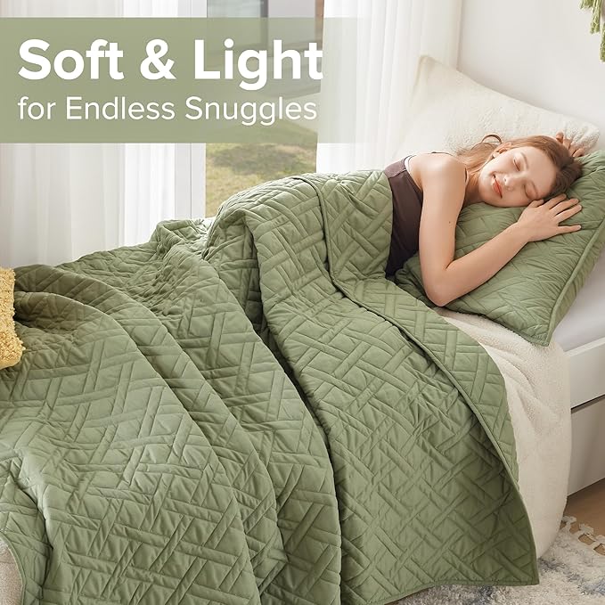 Comfort Spaces Twin Quilt Set Modern Reversible Diamond Coverlet Twin Bedding - Image 7