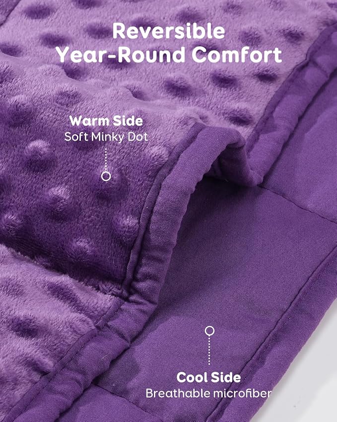 Kivik Minky Dot Weighted Blanket - Image 3