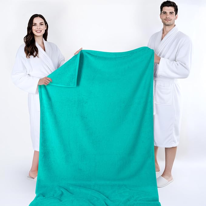 Cotton Paradise 100% Cotton 40x80 Oversized Bath Sheet, Extra Large Turkish - Image 5