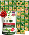 HOME GROWN 25 Herb Seeds for Planting 8, 700+ Non-GMO Heirloom Seeds | Extra by HOMEGROWN