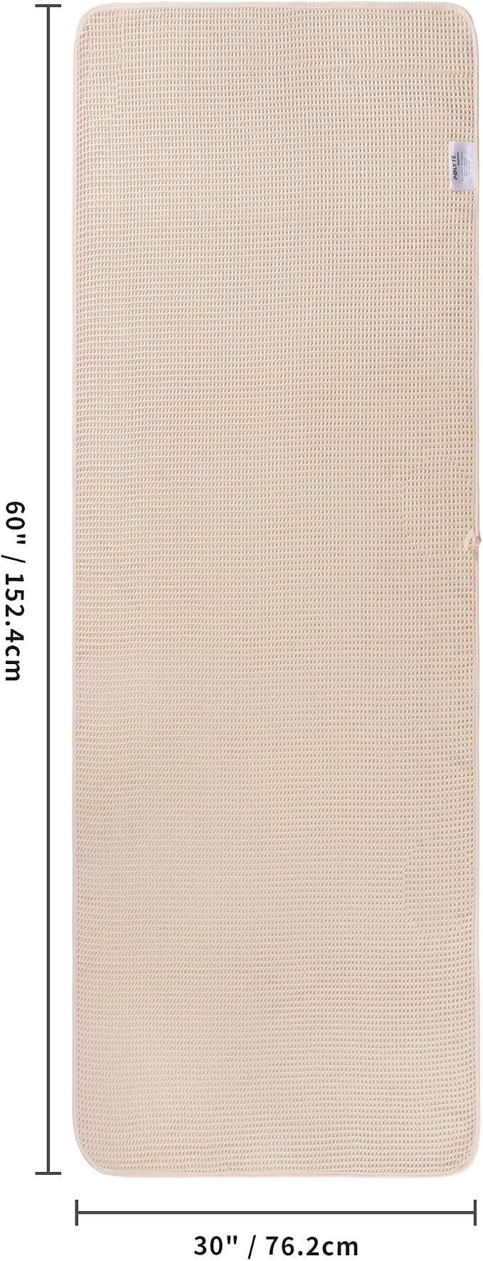 POLYTE 430 GSM Microfiber Oversize Quick Dry Lint Free Bath Towel, 60 x 30 in - Image 3