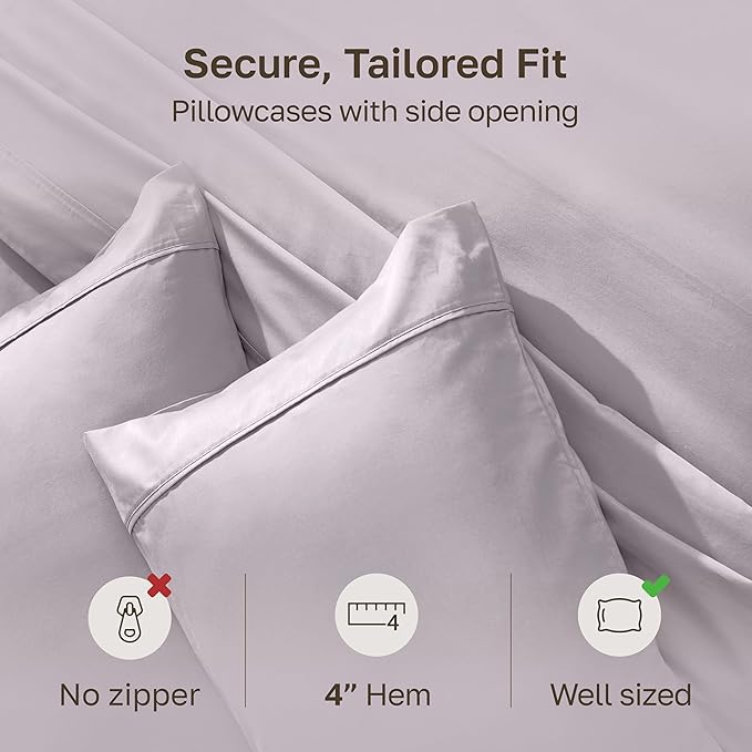 California Design Den Standard Queen Size Pillowcase Set - Image 4