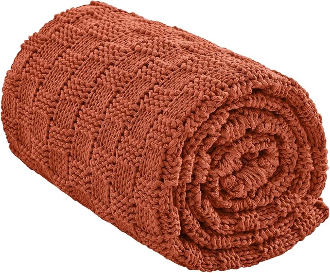 Knitted Weighted Blanket Adults, No Beads Heavy Blanket 36” x 48'' 3lbs by Unknown