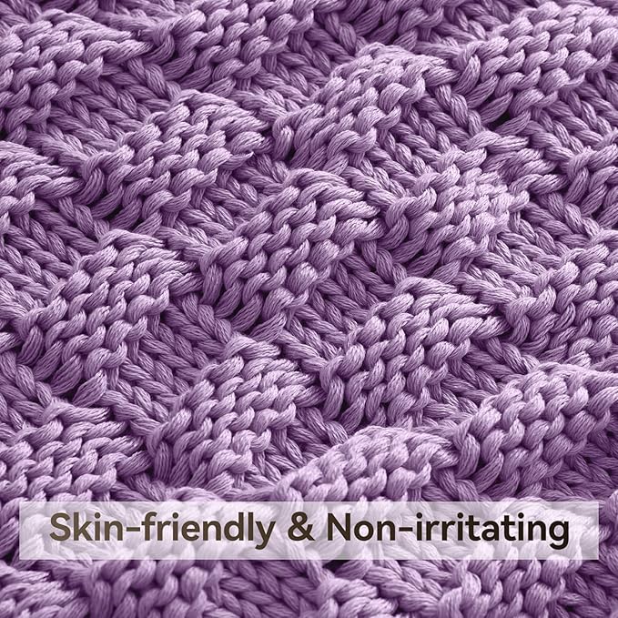 Knitted Weighted Blanket Adults, No Beads Heavy Blanket 36” x 48'' 5lbs - Image 4
